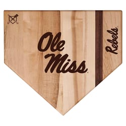 Baseball BBQ 12 in. L X 12 in. W X 1 in. Maple NCAA Cutting Board