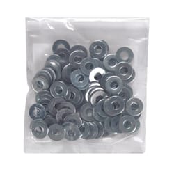 HILLMAN Zinc-Plated Steel .164 in. SAE Flat Washer 100 pk