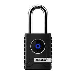 Master Lock 2-7/32 in. W Boron Alloy Ball Bearing Locking Bluetooth Exterior Padlock