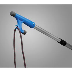 Crooked Creek Blue/Silver ABS Plastic Boat Hook Telescopic Pole
