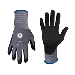 General Electric Unisex Dipped Gloves Black/Gray M 1 pair