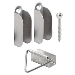Prime-Line Mill Silver Aluminum Hangers and Latches 1 pk