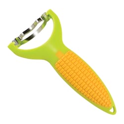 R&M International Corp Green/Yellow Plastic/Stainless Steel Corn Stripper