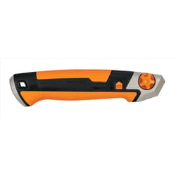 Fiskars Pro 6.5 in. Retractable Snap-Off Utility Knife Black/Orange/Silver 1 pk