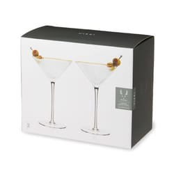 Viski Meridian 8 oz Clear Crystal Martini Glass