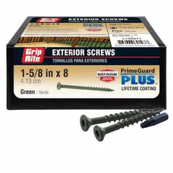 Grip-Rite PrimeGuard Plus No. 8 wire X 1-5/8 in. L Green Star Bugle Head Exterior Deck Screws 1 lb 1