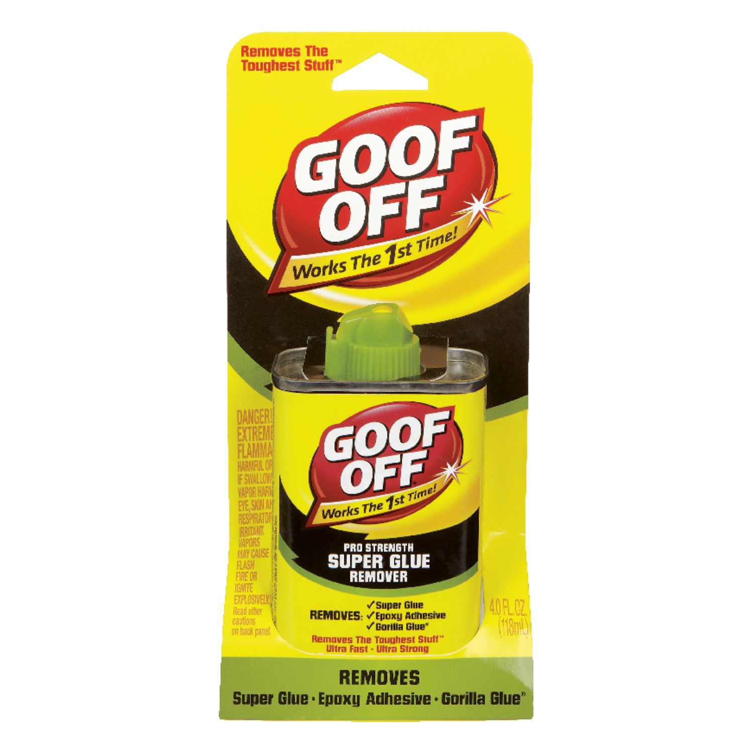 Goof Off Liquid Adhesive Remover 4 oz. - Ace Hardware