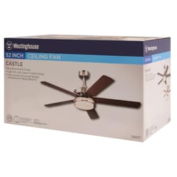 Westinghouse Castle 52 in. Brushed Nickel Indoor Ceiling Fan