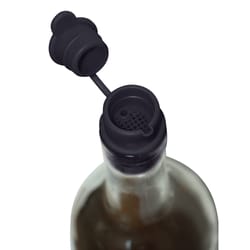 Harold Import Black Plastic Bottle Stopper