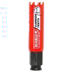 Diablo Snap-Lock Plus 7/8 in. Carbide Tipped 2-3/8 in. L X 3/8 in. D Hole Saw