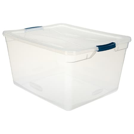 Rubbermaid Clever store 71 qt. Latching Plastic Storage Tote