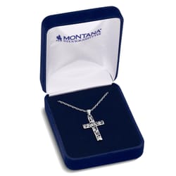 Montana Silversmiths Women's Heartfelt Faith Cross Silver Necklace