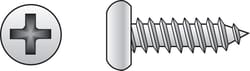 HILLMAN No. 12 Ga. X 1-1/4 in. L Phillips Pan Head Sheet Metal Screws 100 pk