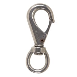 Campbell 7/16 in. D X 3-11/16 in. L Polished Stainless Steel Quick Snap 220 lb