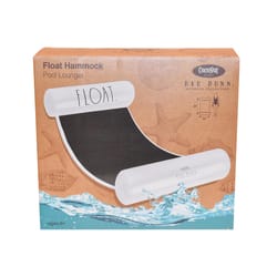 CocoNut Float Rae Dunn Black/White PVC/Vinyl Inflatable Hammock Pool Floating Lounger