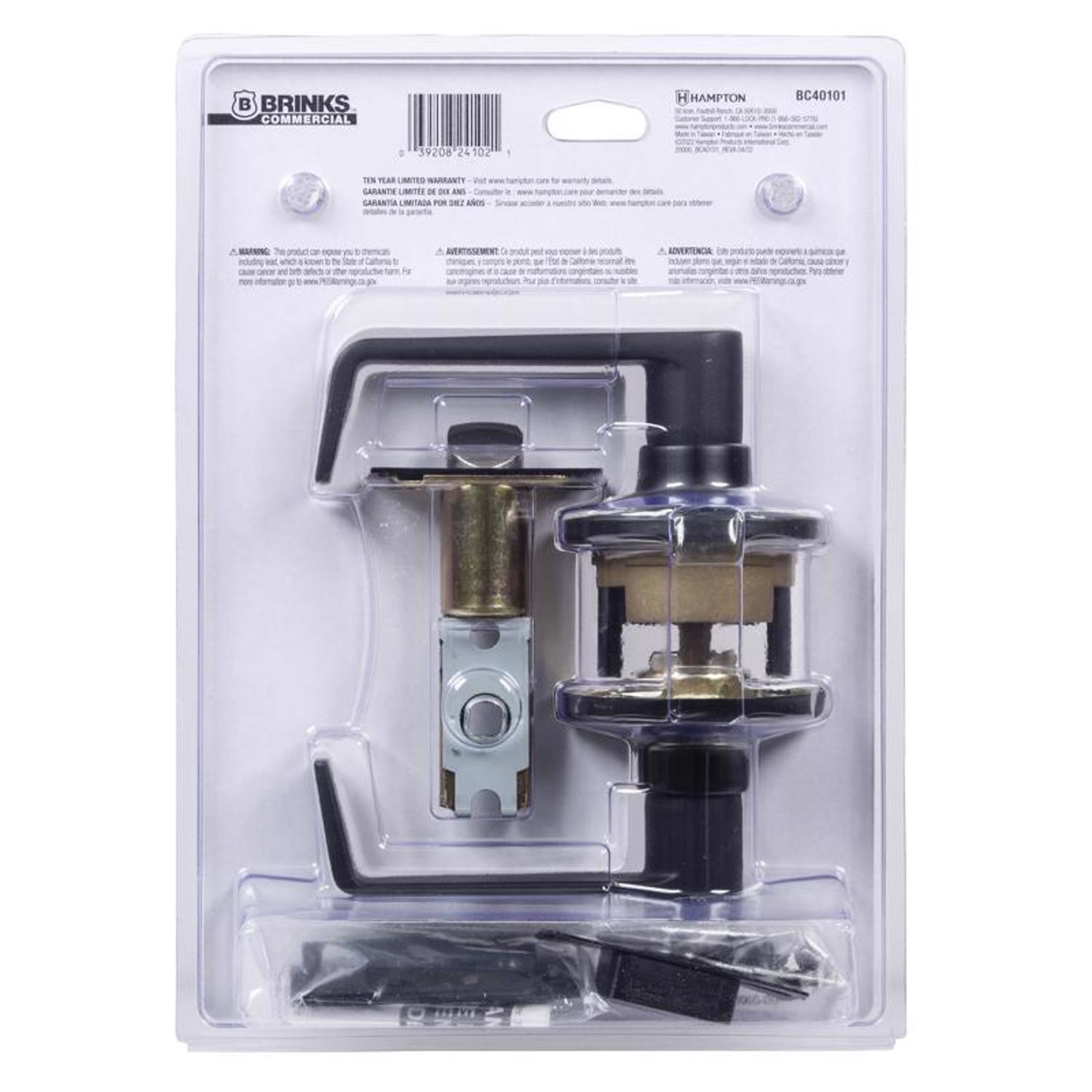 Condition photo showing Good Condition for Brinks Matte Black Lever 2"