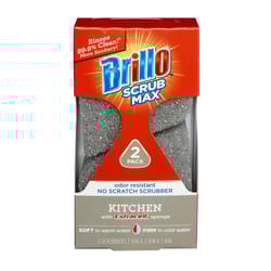 Brillo Scrub Max Medium Duty Sponge For Kitchen 2 pc