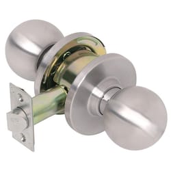 Tell Cortland Satin Chrome Passage Lockset 1-3/4 in.