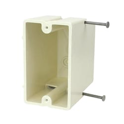 Allied Moulded New Work 22.5 cu in Rectangle Fiberglass 1 gang Electrical Box Off White