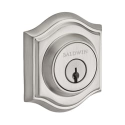 Baldwin Reserve Satin Nickel Brass Single Cylinder Deadbolt