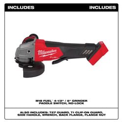 Milwaukee M18 FUEL Cordless 4-1/2 to 5 in. Grinder Tool Only