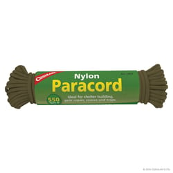 Coghlan's 50 ft. L Olive Drab Braided Nylon Paracord