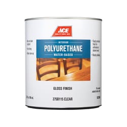 Ace Gloss Clear Water-Based Polyurethane Wood Finish 1 qt