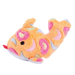 Boss Pet Zanies Orange Polyester Sea Charmer Fish Dog Toy 1 pk