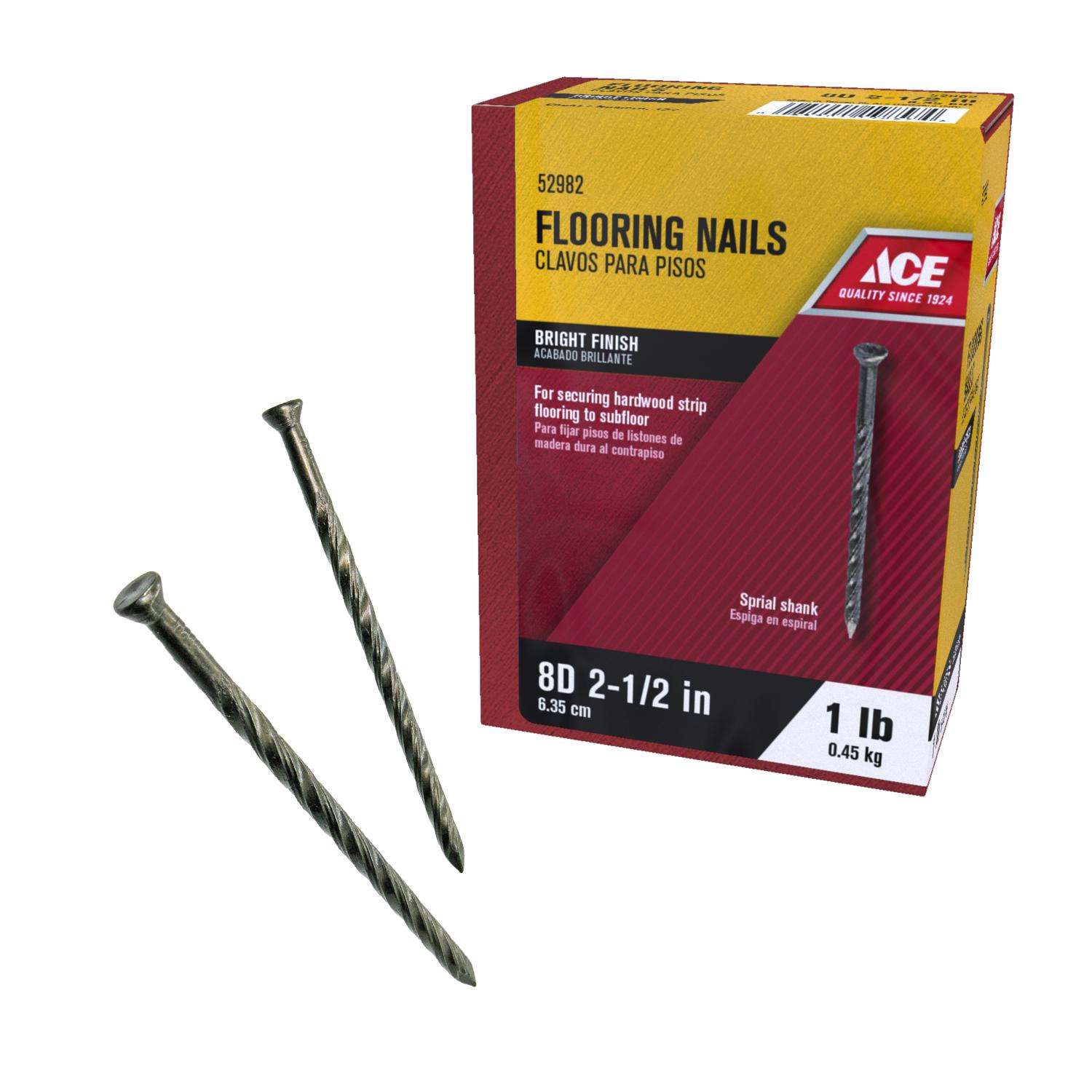 Ace 8D 2-1/2 in. Deck Steel Nail Flat Head 1 lb