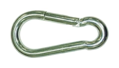 Zinc Plated Steel Safety Spring Snap Hook, 3-1/8-in