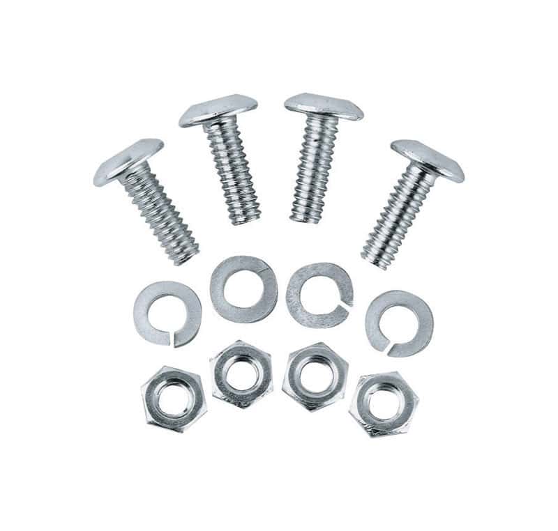 Custom Accessories Silver Stainless Steel License Plate Fasteners Ace