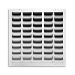 Tru Aire 20 in. H X 20 in. W 1-Way Powder Coat White Steel Return Air Grille