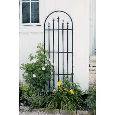 Panacea 80 in. H Black Steel Trellis - Ace Hardware