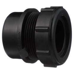 Charlotte Pipe 1-1/2 in. Spigot X 1-1/2 in. D Hub ABS Male Adapter