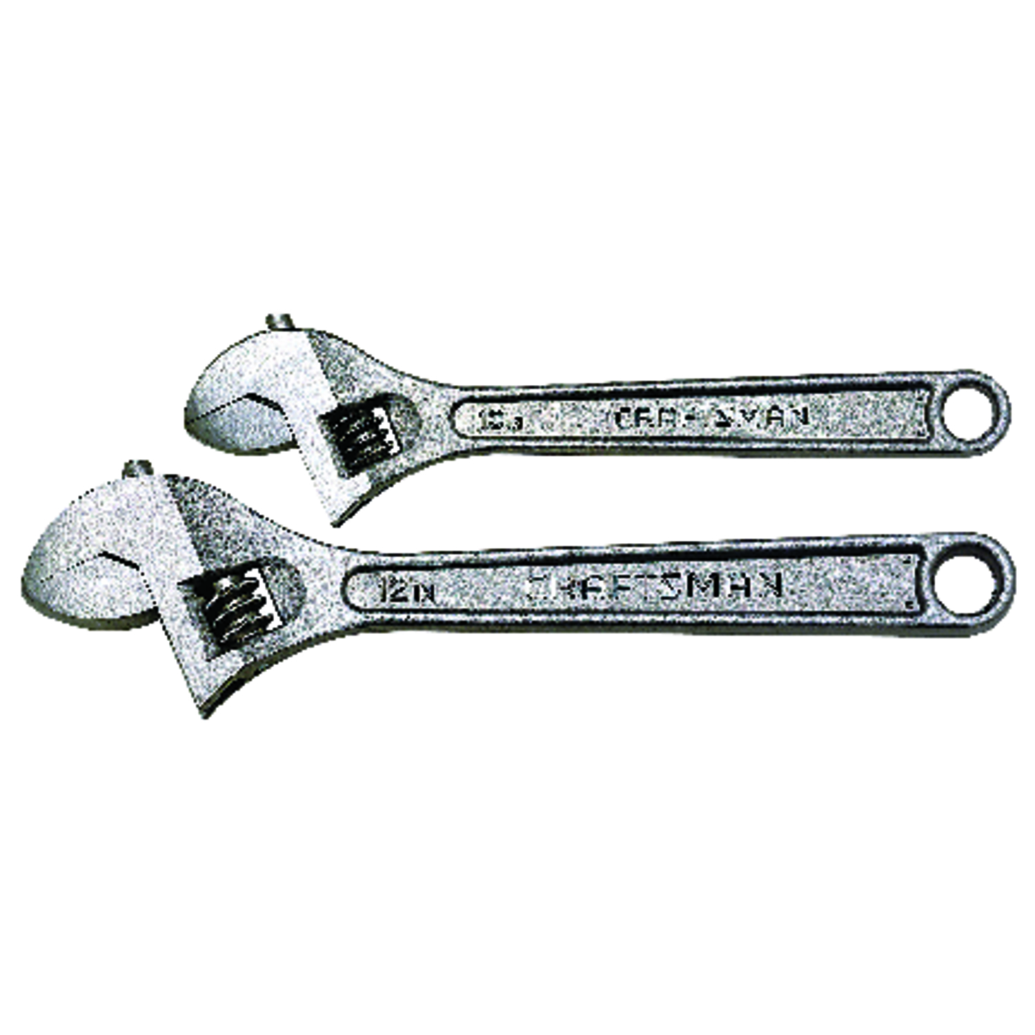 UPC 885911594196 product image for Craftsman 12 in. L Metric and SAE Adjustable Wrench Set 2 pc. | upcitemdb.com