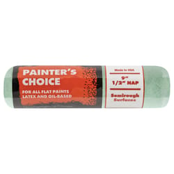 Wooster Painter's Choice Fabric 9 in. W X 1/2 in. Regular Paint Roller Cover 1 pk