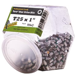 Big Timber Star T25 Head X 1 in. L Torx Insert Bit Steel 200 pc