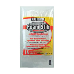 Surebonder Foam Stik .27 in. D X 4 in. L All Purpose Glue Sticks White 15 pk