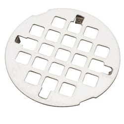 Ace 3-1/4 in. Polished Round Metal Drain Grate