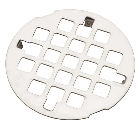 Ace Brushed Nickel Stainless Steel Hair Catcher Shower Drain Cover