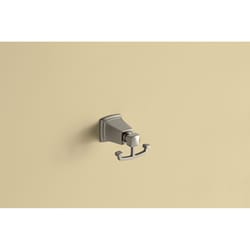 Moen Boardwalk 2.5 in. H X 3.06 in. W X 3.29 in. L Brushed Nickel Robe Hook