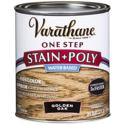Varathane Semi-Gloss Golden Oak Water-Based Acrylic Modified Urethane One-Step Stain/Poly 1 qt