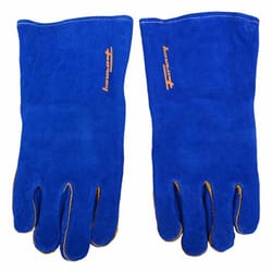 Forney 13 in. Insulated Leather Welding Gloves Blue XL 1 pk