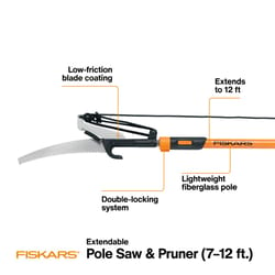 Fiskars Power-Lever Steel Curved Extendable Tree Pruner