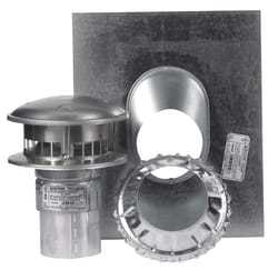 Selkirk 4 in. H x 3 in. W Silver Galvanized Steel Termination Kit