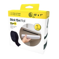 Wrap-It Stick 'Em Large Plastic Hook and Loop Fastener 15 in. L 1 pk