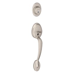 Schlage Plymouth Satin Nickel Handleset Right or Left Handed