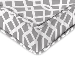 Jordan Manufacturing Gray Geometric Polyester Deep Seating Cushion 22.5 in. H X 5 in. W X 21.5 in. L