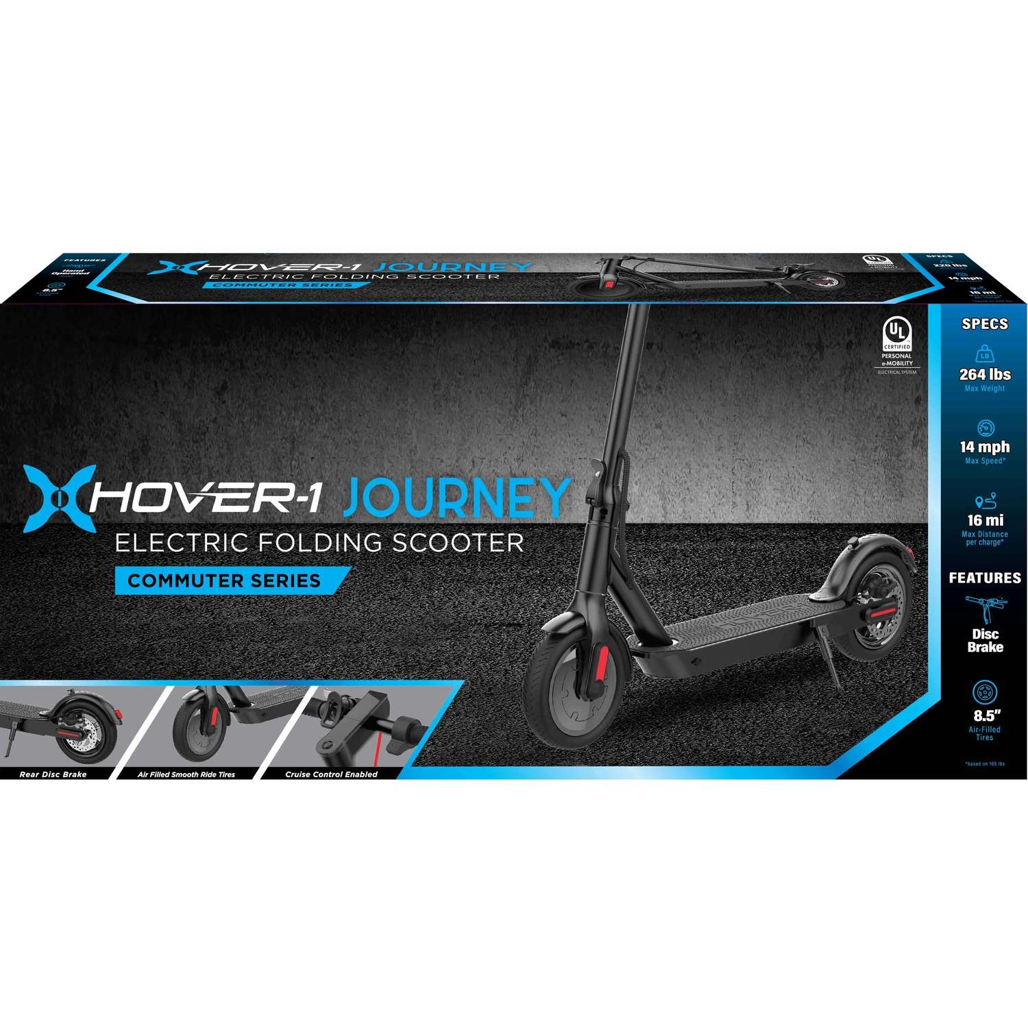 Hover 1 Unisex 8.5 in. D Electric Scooter Black Ace Hardware