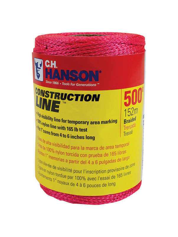 C.H. Hanson Construction Line Pink Chalk Line Refill 500